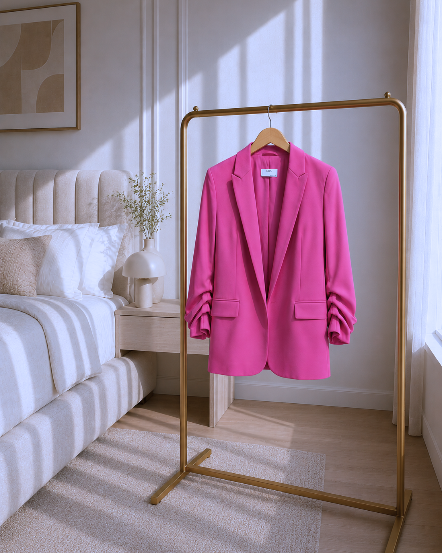 Chic Pink Power Suit – Minimalist Luxe Look